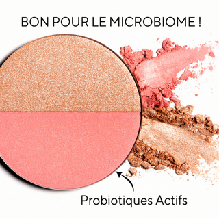 COLOR+GLOW Blush+Enlumineur aux Probiotiques N°01